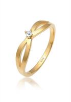Diamore Diamantring »Verlobung Vintage Diamant (0.03 ct) 585 Gelbgold«