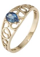 Jobo Goldring, 585 Gold mit Safir