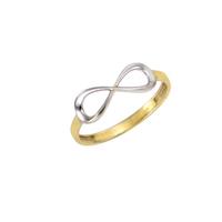 CELESTA Ring »375/- Gelbgold bicolor Infinity«