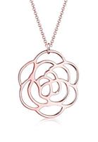 Elli Kette mit Anhänger »Erbskette Rose Blume Cut Out Floral 925 Silber«