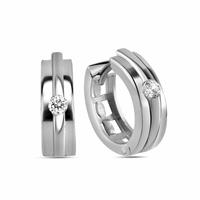 dKeniz Creolen »925/- Sterling Silber Hochglanz Design Ohrring«