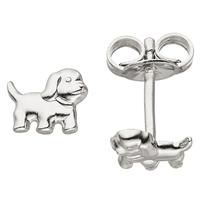 sigo Ohrstecker Hund 925 Sterling Silber Ohrringe Silberohrringe Hundeohrringe