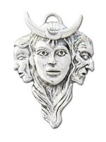 Adelia´s Amulett »Siegel der Hexerei (versilbert)«, Göttin der Dreifaltigkeit - Liebe und Harmonie