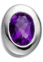 Jobo Kettenanhänger, oval 925 Silber mit Amethyst