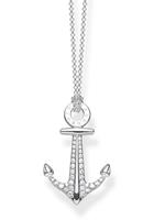 Thomas Sabo Kette mit Anhänger »Anker, KE1852-051-14-L50v«, mit Zirkonia