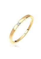 Elli Ring »Verlobung Diamant 0.02 ct. Luxuriös 585 Gelbgold«