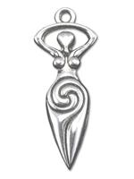 Adelia´s Amulett »Siegel der Hexerei (versilbert)«, Spiral-Göttin - Für spirituelles Wachstum