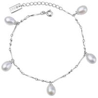 Ailoria Armband »MAIKO Armband Silber/weiße Perle«, Größenverstellbar