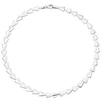 sigo Collier Halskette 925 Silber 120 Zirkonia 45 cm Kette Silberkette