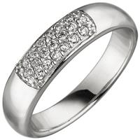 SIGO Damen Ring 925 Sterling Silber 19 Zirkonia Silberring