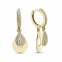 dKeniz Ohrhänger »925/- Sterling Silber vergoldet Eleganz Ohrring«