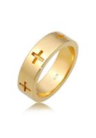 Elli Elli Ring Dames Cross Cut-Out Faith in 925 Sterling Zilver