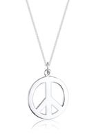 Elli Collierkettchen »Boho Peace Zeichen 925 Sterling Silber«