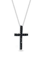 Elli Collierkettchen »Kreuz Anhänger mit Swarovski Kristalle 925 Silber«