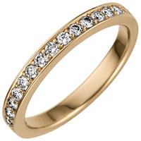 SIGO Damen Ring 585 Gold Gelbgold 17 Diamanten Brillanten 0,50ct. Diamantring