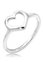 Elli Fingerring »Herz Trendsymbol 925 Silber«, Herz