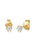 Diamore Paar Ohrstecker »Elegant Klassisch Diamant (0.12 ct) 585 Gelbgold«