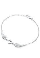 Elli Dames hart vleugel hanger in 925 sterling zilver Zilver