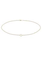 Elli Collierkettchen »Choker Panzerkette Kreis Geo Design 375 Gelbgold«