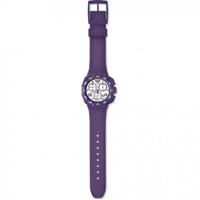 Swatch Chrono Plastic Purple Funk Herrenchronograph in Lila SUIV400
