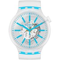 Swatch Big Bold Blueinjelly Unisexuhr in Transparent SO27E105