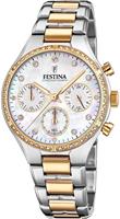 Festina Damenuhr "Boyfriend" F20402/1, Chronograph, Bicolor