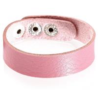 lgtjwls Leren armband LGT Jewels Verstelbaar Roze