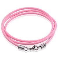 lgtjwls LGT Jewels waxkoord ketting Roze - 2.5mm-55cm