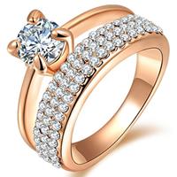 lgtjwls LGT Jewels dames ring Crystal Rose-15mm