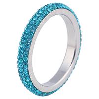 cillajewels Cilla Jewels ring edelstaal Kristal Blauw-18mm