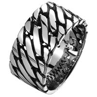 lgtjwls Mannen ring Staal Silver Chain-20mm