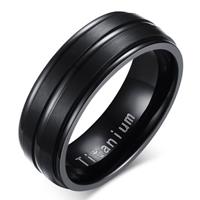 LGT JWLS Titanium heren ring Zwart 8mm-16mm