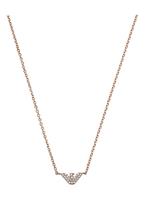 Accessories Armani Rose Gold-Tone Sterling Silver Necklace in Rose Gold