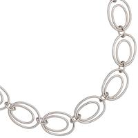 sigo Halskette Kette 925 Sterling Silber rhodiniert 64 cm Silberkette Karabiner