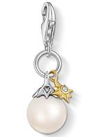 Thomas Sabo Charm-Einhänger »Perle mit Stern, 1856-849-14«, mit Süßwasserzuchtperle und Zirkonia