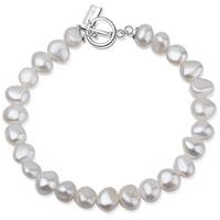 AILORIA Armband »MENOA Armband Silber/weiße Perle«, Größenverstellbar