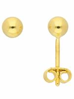 Adelia´s Paar Ohrstecker »585 Gold Ohrringe / Ohrstecker Ø 4 mm«, Goldschmuck für Damen