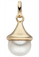 Jobo Perlenanhänger, 925 Silber vergoldet mit Süßwasser-Zuchtperle
