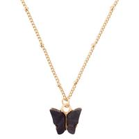 Heideman Kette mit Anhänger »Papilio goldfarbend onyx«, Anhänger Schmetterling