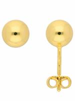 Adelia´s Paar Ohrstecker »585 Gold Ohrringe / Ohrstecker Ø 6 mm«, Goldschmuck für Damen