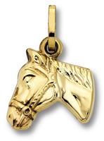 ONE ELEMENT Kettenanhänger »Anhänger Pferd aus 333 Gelbgold«