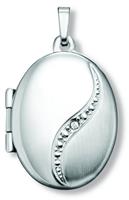 ONE ELEMENT Kettenanhänger »Medaillons oval aus 925 Silber Zirkonia«