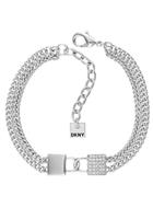DKNY Armband »Double Lock Line BR (RH), 5520115«, mit Swarovski Kristallen