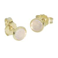 OSTSEE-SCHMUCK Paar Ohrstecker »Classic 5 mm Gold 333/000 Rosenquarz« (2-tlg)