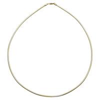 OSTSEE-SCHMUCK Halsreif »Omega 3,0 mm Silber 925/000, vergoldet,« (1-tlg)