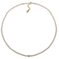 AILORIA Perlenkette »SANAKO gold/weiße Perle«, 925 Sterling Silber vergoldet Süßwasserperle