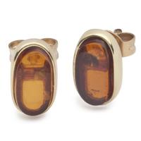 OSTSEE-SCHMUCK Paar Ohrstecker »- Classic 10x5 mm - Gold 333/000 Bernstein« (2-tlg)