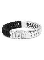 buddhatobuddha BUDDHA TO BUDDHA - Buddha 123 F - Lars Mix Silver/Leather Black - Armband