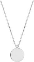 The Jewelry Collection Ketting Rondje 1,0 mm 41 + 5 cm - Zilver