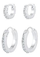 Elli Creolen-Set »0305532820, 0305772820« (Set, 4-tlg), mit Swarovski Kristall